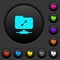 FTP uncompress dark push buttons with color icons