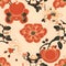 Fu and Shou Harmony with seamless pattern