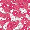 Fuchsia, black and white multi flowers repeat pattern print background design