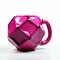 Fuchsia Dodecahedron Mug: Unique 3d Model With Sharp Finish