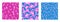 Fuchsia Foliage and Polka Dots Patterns