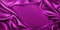 Fuchsia silk draped fabric background, banner