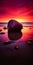 Fuchsia Sunrise Rock: Colorful Neo-romanticism Fine Art Photography