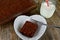 Fudge Brownies Heart Plate