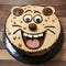 Fudge Face Chocolate Birthday Cake With Cartoon Bear Icing Detail