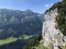 Fueessler-Felsen or Fuessler-Felsen on the Ebenalp alpine hill and in the Appenzellerland region