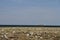 Fuel barge off the coast of Hudson Bay, near Arviat