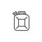 Fuel canister line icon