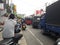 Fuel crisis in Sri Lanka long queue