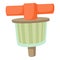 Fuel filter icon, cartoon style