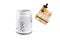 Fuel filter of a truck, white, auto parts, car part, auto fuel system part, car accessories, car parts on a white background