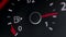 Fuel Gauge Car Dashboard Fills up. Red Light Turn On When Tank is Full or Vehicle Activated. Close Up petrol meter on