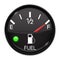 Fuel gauge. Full tank. Round black car dashboard 3d device