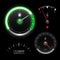Fuel gauge speedometer vector collection