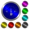 Fuel indicator luminous coin-like round color buttons