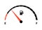 Fuel indicator meter or fuel gauge for petrol, gasoline, diesel level count. Control gas tank fullness. Fuel gauge