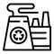 Fuel power plant icon outline vector. Station energy