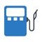 Fuel pump vector glyph color  icon