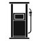 Fuel refill stand icon, simple style