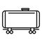 Fuel tank wagon icon outline vector. City passenger