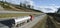 Fuel truck in blurred motion