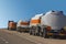 Fuel trucks at the roadside