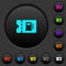 Fueling discount coupon dark push buttons with color icons