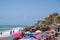 FUENGIROLA, ANDALUCIA/SPAIN - JULY 4 : People Enjoying the Beach