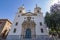 Fuensanta sanctuary against a blue sky in Murcia, Spain