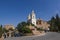 Fuensanta sanctuary against a blue sky in Murcia, Spain