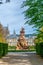 Fuente de la fama fountain in garden of la Granja de San Ildefonso in Spain