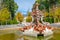 Fuente de las tazas altas fountain at la Granja de San Ildefonso in Spain