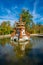 Fuente de las tazas bajas fountain at la Granja de San Ildefonso in Spain