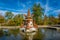 Fuente de las tazas bajas fountain at la Granja de San Ildefonso in Spain