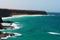 Fuerteventura, Canary islands, Spain, beach, sand, rocks, cliff, Escalera, waves, Ocean, nature, landscape, desert