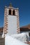 Fuerteventura, Canary Islands, Spain, church, Betancuria, bell tower, architecture, stone, village, cathedral