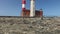 Fuerteventura, Canary Islands: view of the Toston lighthouse, near the fishing village of El Cotillo, September 3, 2016