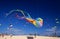 FUERTEVENTURA, SPAIN - NOVEMBER 10: Visitors enjoy beautiful display of flying kites of at 31th International Kite Festival,