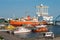 Fuji Icebreaker boat at Nagoya port, Nagoya, Japan