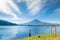 Fuji japan,fuji mountain at kawaguchiko lake snow landscape