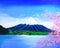 Fuji mountain painting