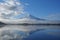 Fuji Mountain reflecting in the Kawaguchiko lake
