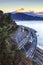 Fuji Mountain and Tomei Expressway at Satta-toge Pass, Shizuoka, Japan