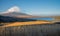 Fuji mountain and Yamanakako lake.