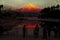 FUJI SHEETS OF AUTUMN SUNSET THE BEAUTIFUL MOUNT