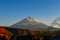 Fuji volcanic mountain