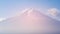 Fuji volcano mountain top view,