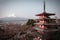 Fujiyoshida, Japan at Chureito Pagoda and Mt. Fuji