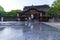 Fukuoka,Japan - May 4 2019 : Tourists and local people visits  Dazaifu Tenmangu Shrine, reflex in water in Dazaifu city, Fukuoka,