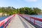 Fukuura Island with Fukuura Bridge in the famous Matsushima Bay. Overlook, landmark